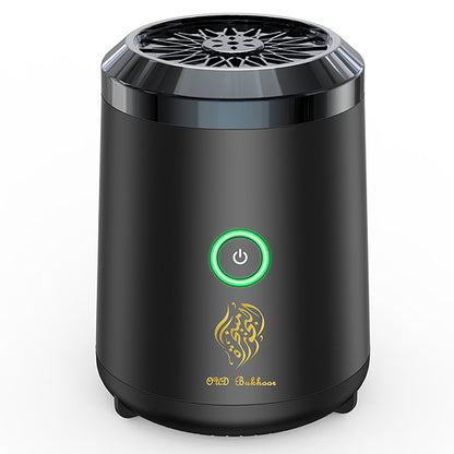 مبخرة كهربائية محمولة قابلة للشحن – مبخرة بخور وعود بدون فحم Portable Electric Bakhoor Burner – Rechargeable Smokeless Oud & Incense Burner