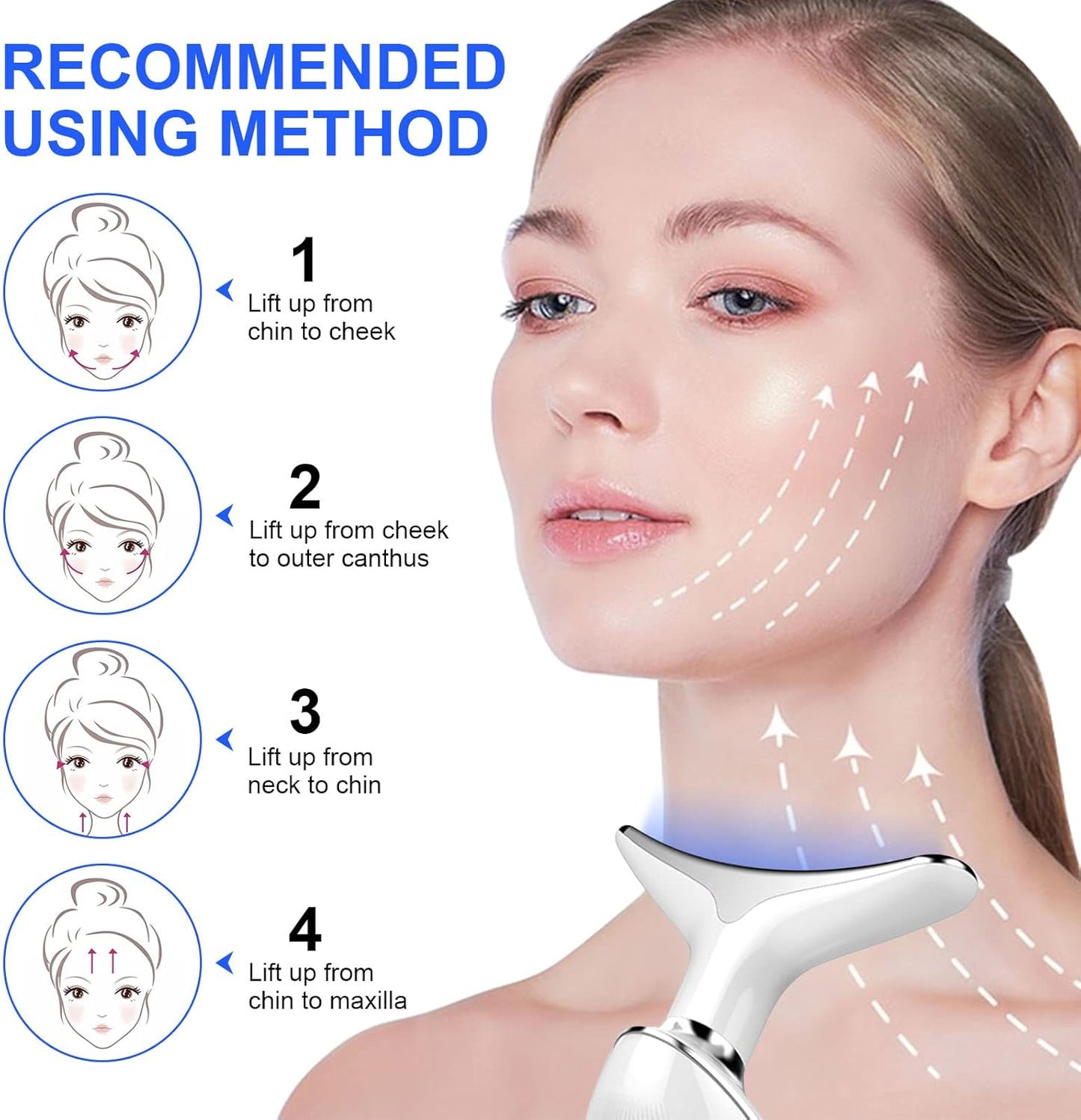 Anti-Wrinkle Skincare Device - compact, ergonomic design, easy to use, LED light therapy