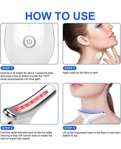 Anti-Wrinkle Skincare Device - compact, ergonomic design, easy to use, LED light therapy