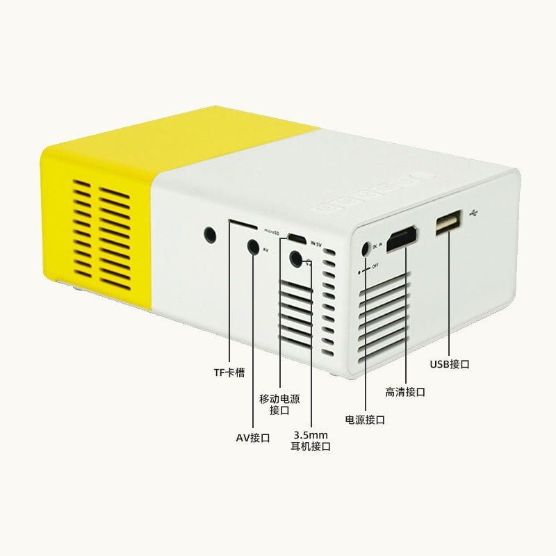Meer Mini Projector YG-300 for home theatre
