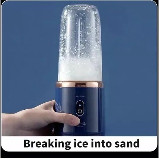 Cordless Portable Blender for Smoothies and Shakes – 2-in-1 Personal Mini Blender with Travel Cup, Automatic Pulse & Self-Cleaning, Quiet Electric Juicer Maker for Gym, Office, Travel, and Car