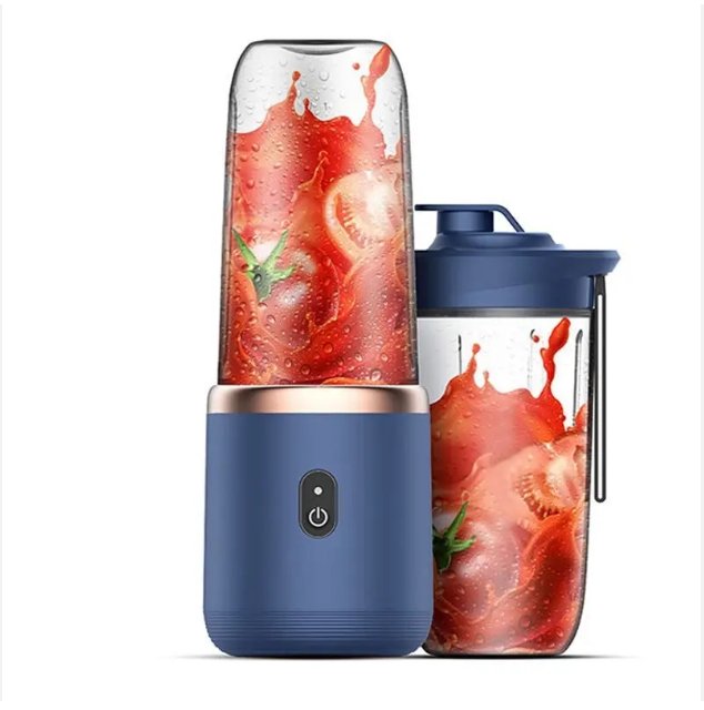 Cordless Portable Blender for Smoothies and Shakes – 2-in-1 Personal Mini Blender with Travel Cup, Automatic Pulse & Self-Cleaning, Quiet Electric Juicer Maker for Gym, Office, Travel, and Car