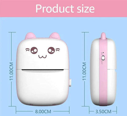 Portable Bluetooth Mini Thermal Printer | 200 DPI Inkless Pocket Label & Photo Printer