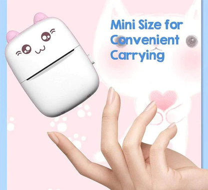 Portable Bluetooth Mini Thermal Printer | 200 DPI Inkless Pocket Label & Photo Printer