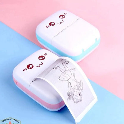 Portable Bluetooth Mini Thermal Printer | 200 DPI Inkless Pocket Label & Photo Printer