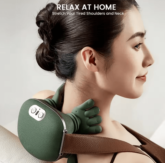 Portable Neck and Shoulder Massager - Portable Pain Relief, Lightweight Massager for Muscle Stiffness & Travel
